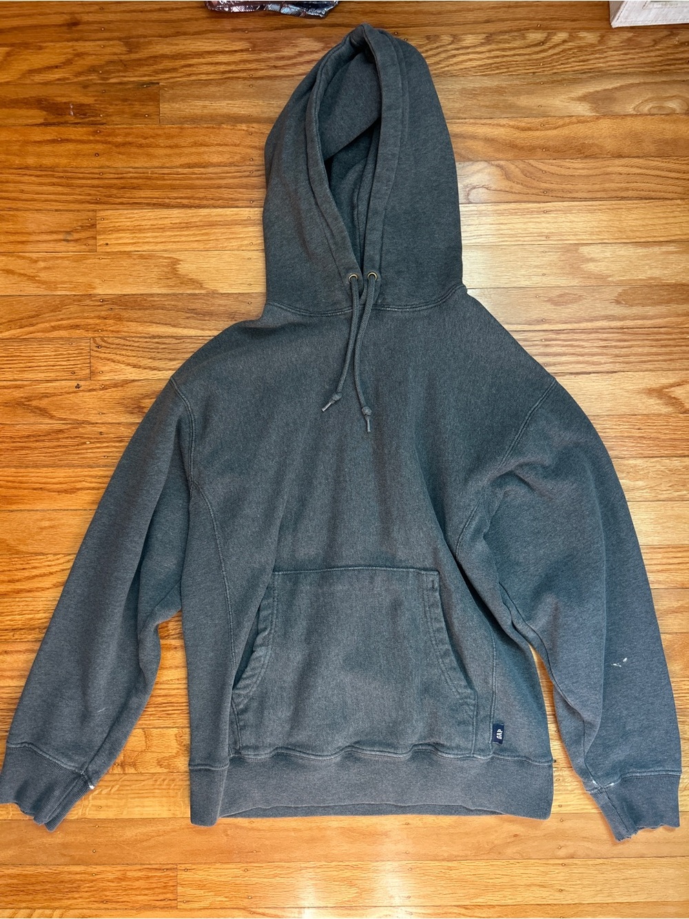 GAP Dark Gray Hooded Pullover Sweatshirt